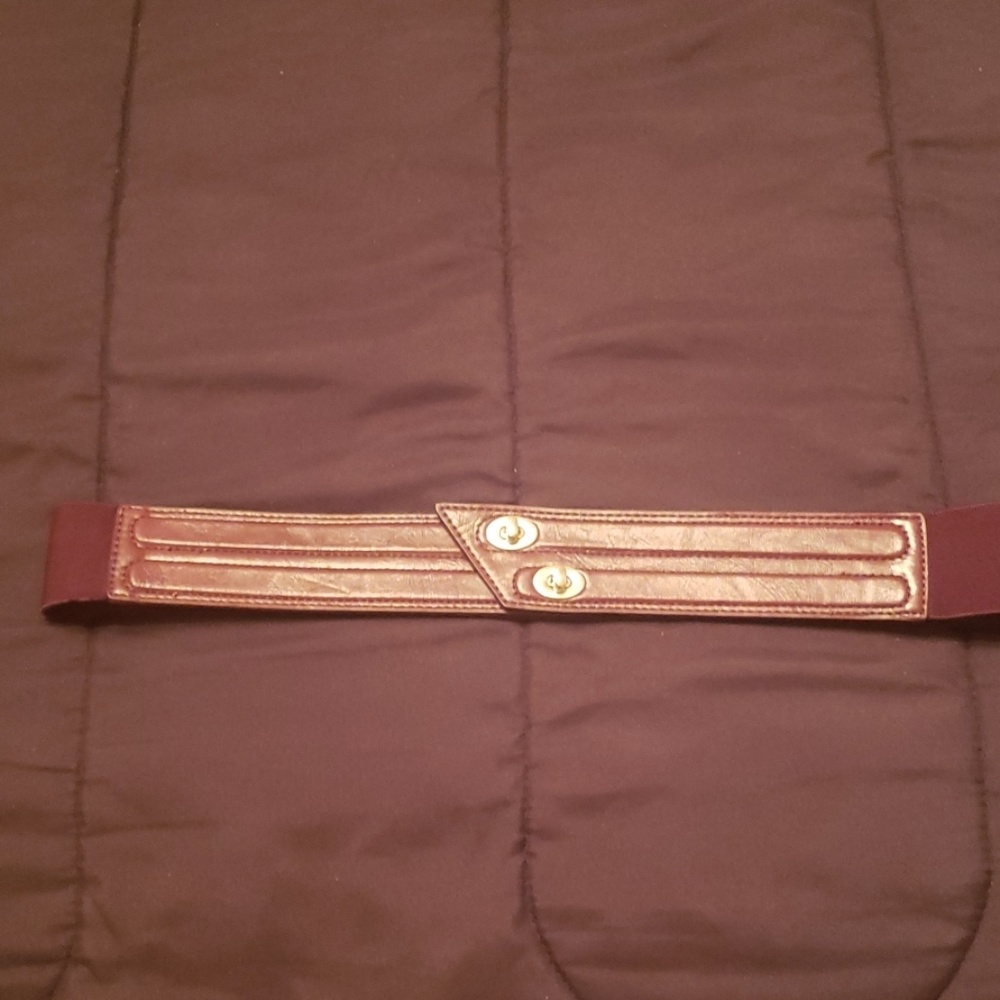 Burgundy belt